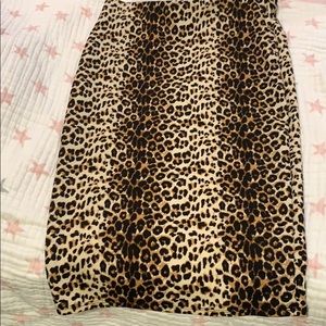 Leopard Print Pencil Skirt